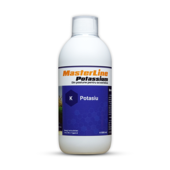 Masterline Kálium Növénytáp, Akváriumi Növényeknek, 500 ml