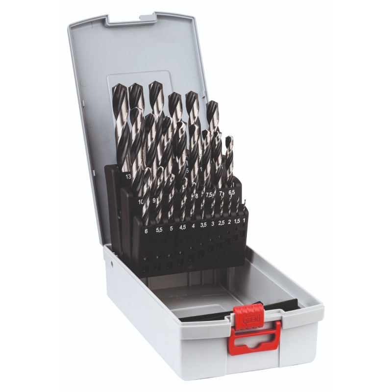 Set de 25 Burghie metal Bosch Expert HSS PointTeQ ProBox 2608577352, 1 - 13 mm diametru