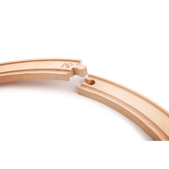 Fa készlet, Hape, hosszú íves sín, 4 db