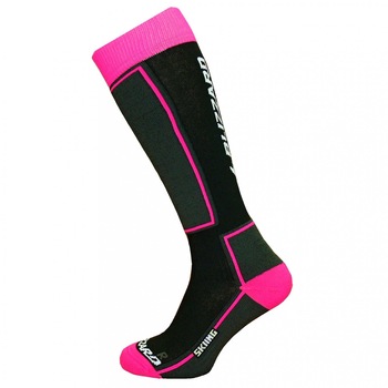 Sosete Blizzard SKIING SKI SOCKS JUNIOR negru/roz 24-26 Sosete Blizzard SKIING SKI SOCKS JUNIOR negru/roz 24-26