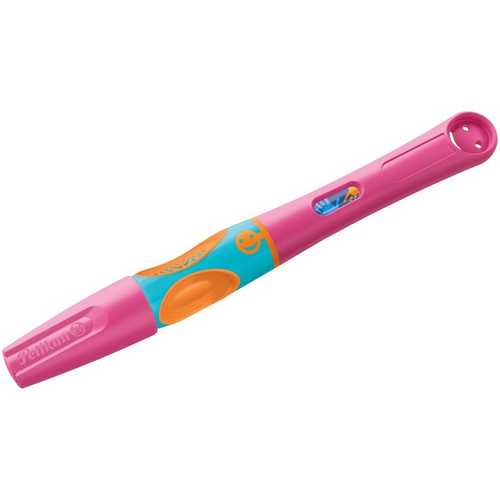 Stilou Pelikan, Griffix, pentru dreptaci, culoare Lovely Pink, 1 patron, blister