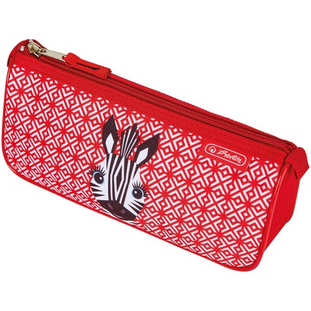 Herlitz Astuccio Triangolare Zebra - 22x9.5x7.5cm Per Scuola