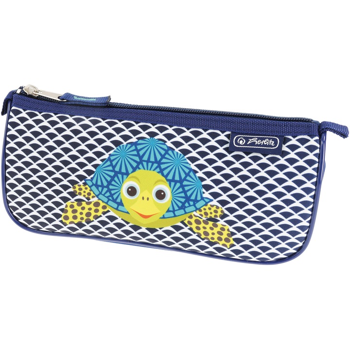 Несесер Herlitz, Триъгълен, Размери 22 х 9 х 7 см, Мотив Cute Animals Turtle