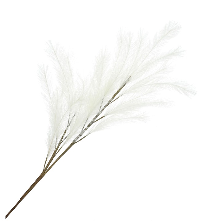 Изкуствено цвете Homla, Полиестер, Екрю