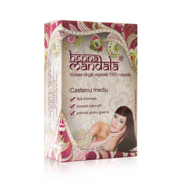 Henna Mandala castaniu mediu 100 g