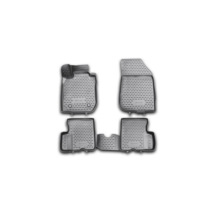 Set covorase auto Novline 3D floor mats Renault Duster 2WD 2011-2015, 4 buc