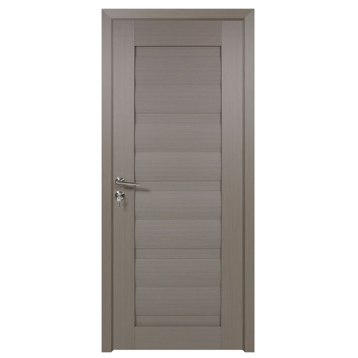Интериорна дървена врата, BestImp G2-88-G, лява/дясна, сива, 203 х 88 см