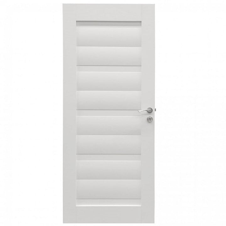 Интериорна дървена врата BestImp G2-88-E, лява/дясна, бяла, 203 х 88 см, регулируема каса