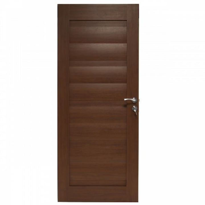 Интериорна дървена врата, BestImp G2-78-J, лява/дясна, златен дъб, 203 х 78 см, регулируема каса