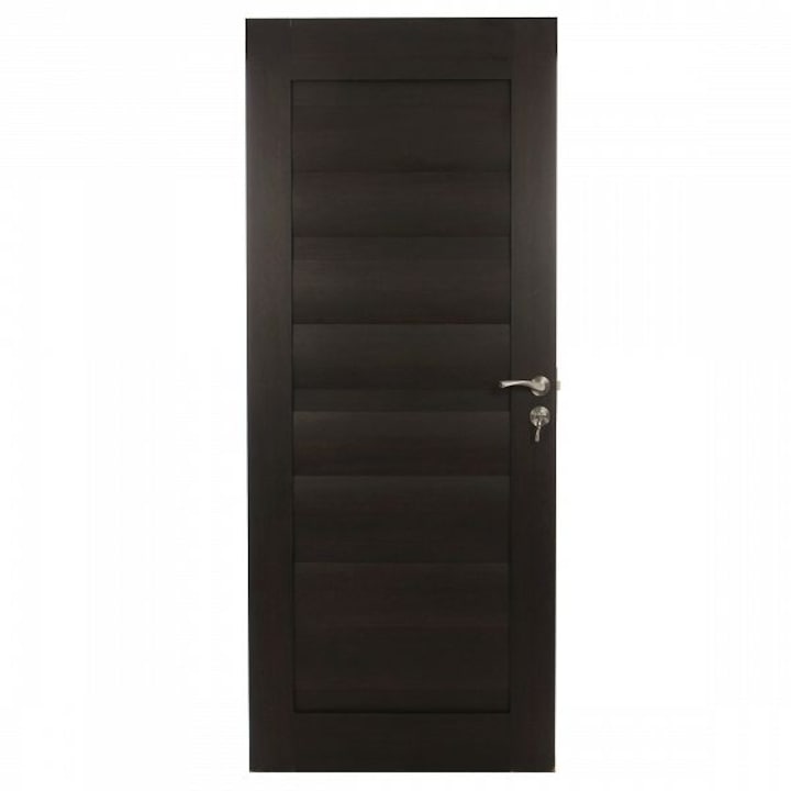 Интериорна дървена врата, BestImp G2-78-W, лява/дясна, венге, 203 х 78 см, регулируема каса