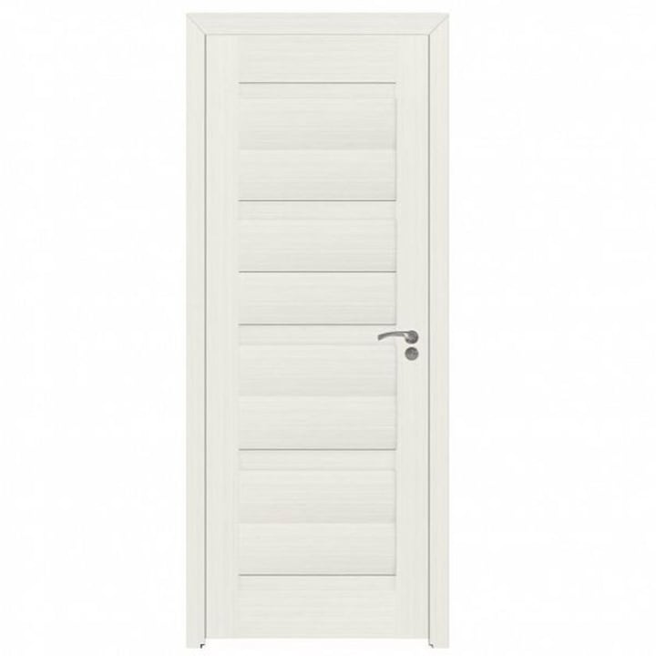 Интериорна дървена врата BestImp G2-68-E, лява/дясна, бяла, 203 х 68 см, регулируема каса