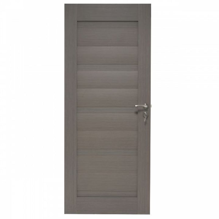 Интериорна дървена врата, BestImp G2-78-G, лява/дясна, сива, 203 х 78 см, регулируема каса