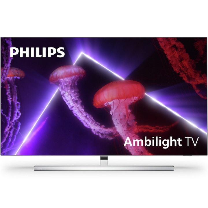 Philips 65OLED807 Smart OLED Televízió, 164 cm, 4K Ultra HD, Android, Ambilight, HDR 10+, Free Sync Premium