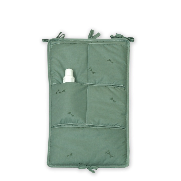 Текстилен органайзер с джобове за кошара Midi Pure Salvia, 35x60см, Amy