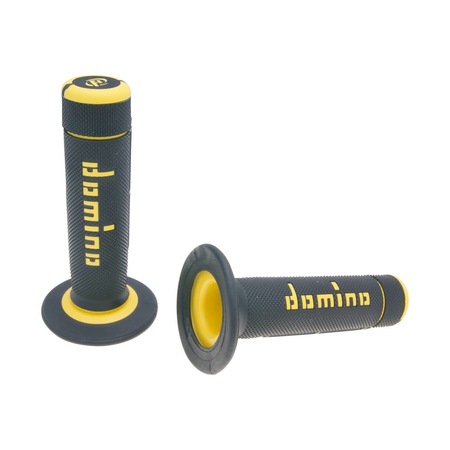 Set mansoane pentru ghidon, pentru off-road, Domino A020 negru/galben ...