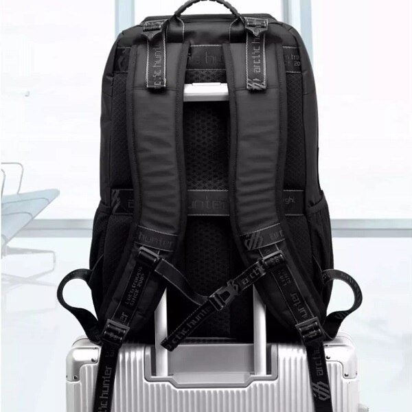 Rucsac laptop City Arctic Hunter, impermeabil, 15.6", negru, model AHB461