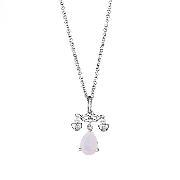 Колие Swan Pearls PJ801N, Колие Везни, Сребро