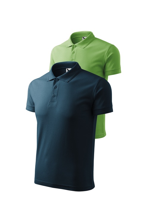 2 db-os férfi póló szett, Malfini, mix 31, Tengerészkék/Fűzöld