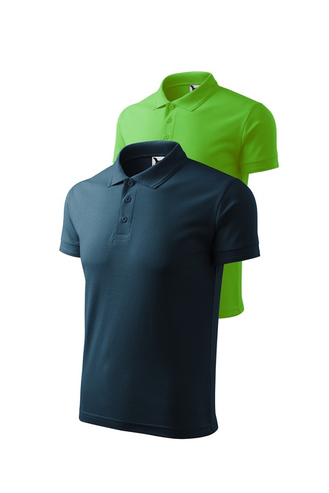 2 db-os férfi póló szett, Malfini, mix 31, Almazöld/Tengerészkék