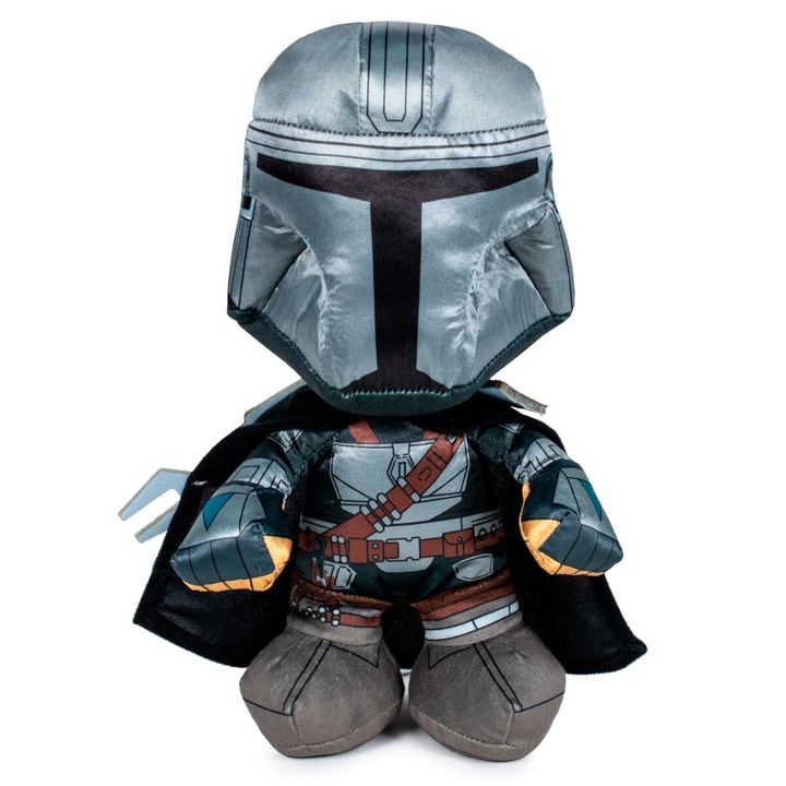 Jucarie de plus Star Wars - The Mandalorian Warrior, multicolor, inaltime 28 cm