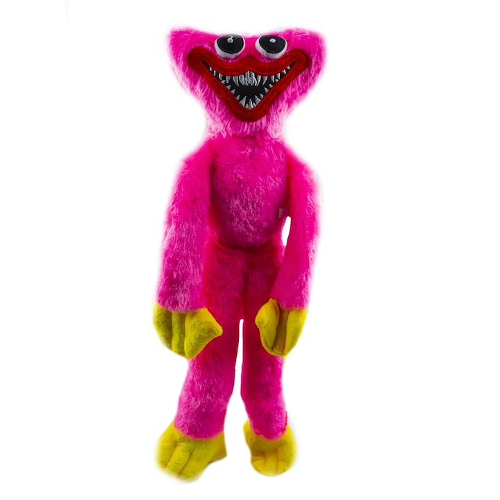 Jucarie de plus, 40 cm, roz- Huggy Wuggy, 7Toys