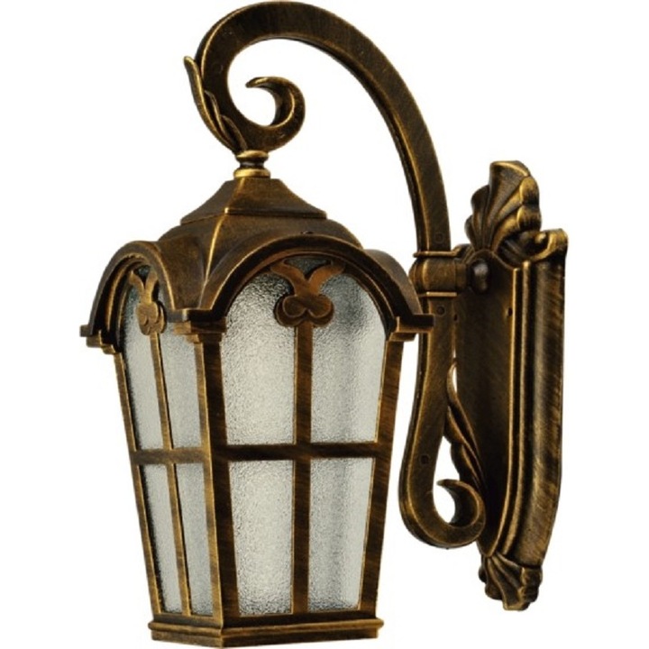 Aplica de exterior Klausen Spokane3, maro antic, 1XE27, aluminiu, H45.3cm, IP65