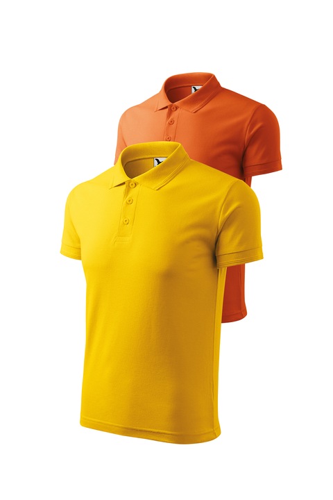 Set 2 tricouri polo pentru barbati, Malfini, mix 58, Galben/Portocaliu