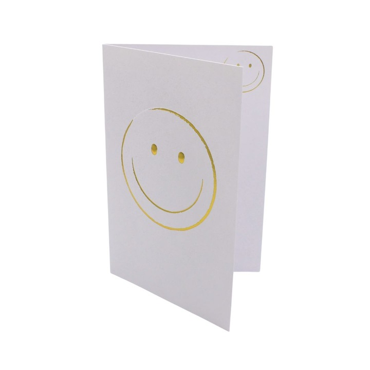 Поздравителна картичка Top Trend Golden Smile, 18 х 12 см