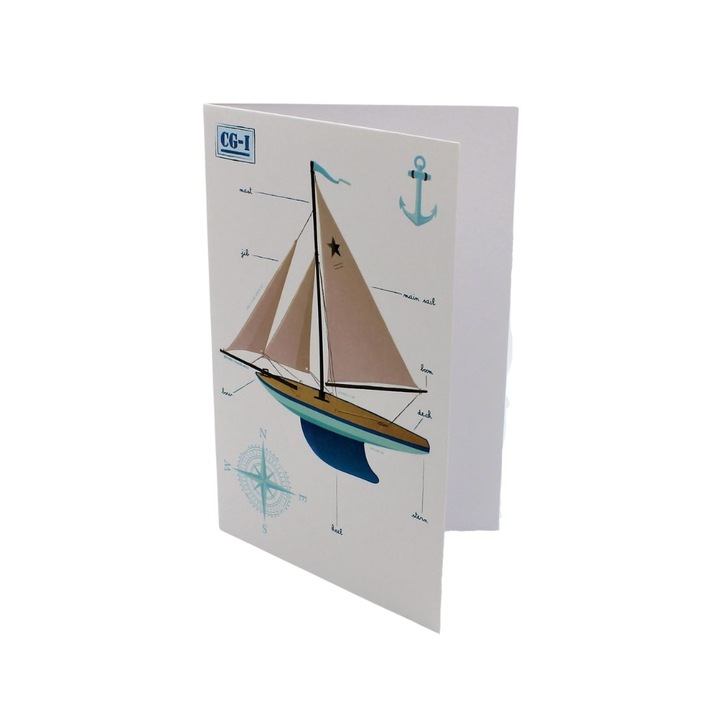 Картичка Top Trend Boat Instructions, 18 x 12 см