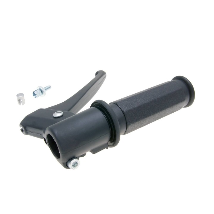 Set Maneta acceleratie + Frana, Compatibil cu Piaggio Boxer/Bravo/Ciao/SI, Negru
