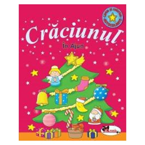 Craciunul in Ajun. cu Autocolante. Rosu