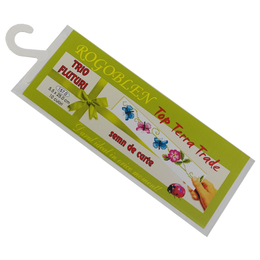 Trio fluturi Trio fluturi - Goblen semn de carte - set pentru lucru