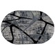 Covor Victoria 150x230 cm oval -0792 gri/negru
