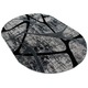 Covor Victoria 150x230 cm oval -0792 gri/negru
