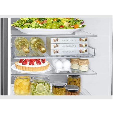 Combina frigorifica Samsung RB34A7B5DAP/EF, Bespoke, 344 l, No Frost, Clasa D, Metal Cooling, Digital Inverter, Panou personalizabil