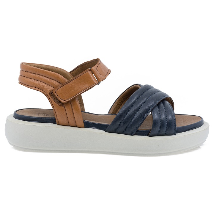 Дамски сандали, Caspian, Cas-AL07, ежедневни, Кафяв/Тъмносин