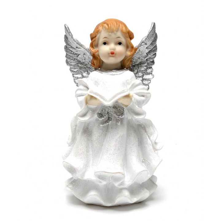 Статуетка, Ангел, Керамична, 17Х10 СМ