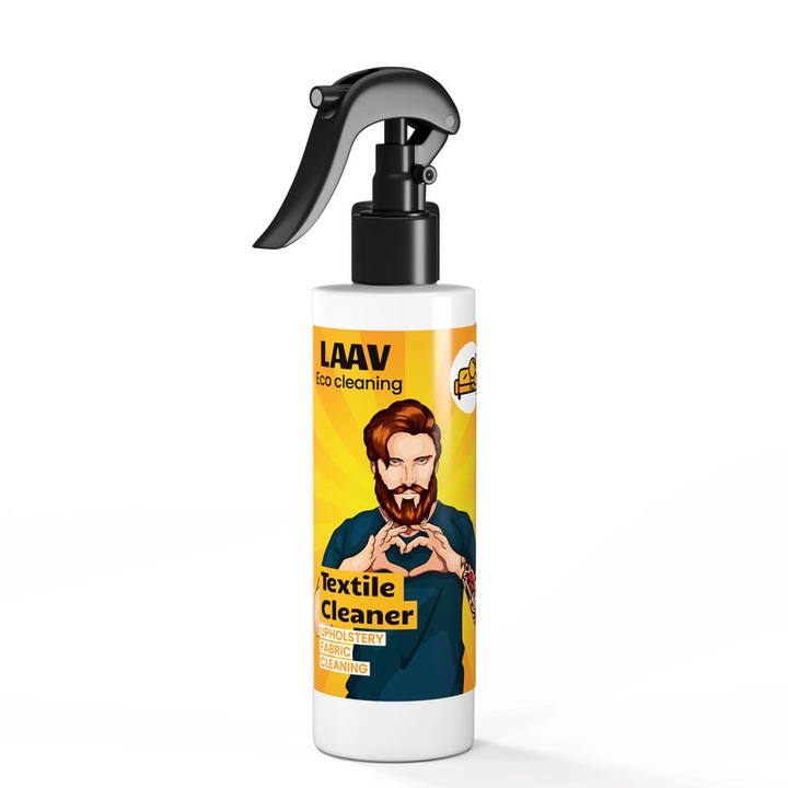 Solutie universala pentru curatarea tesaturilor de mobilier, a tapiteriei auto, pentru improspatarea perdelelor de ferestre, ecologica, LAAV, 250 ml