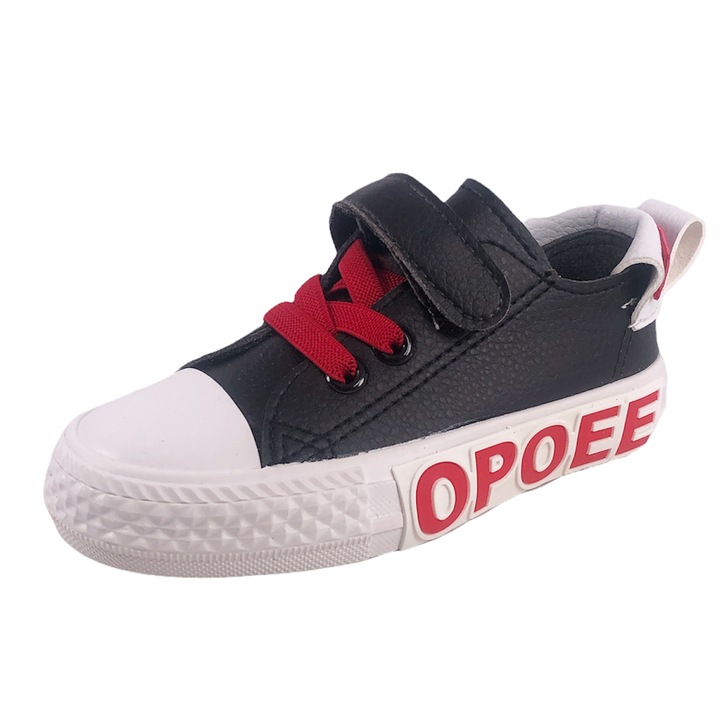 Gyerek tornacipő Chippo Youth 93134, 31-38, Eco bőr, Fekete