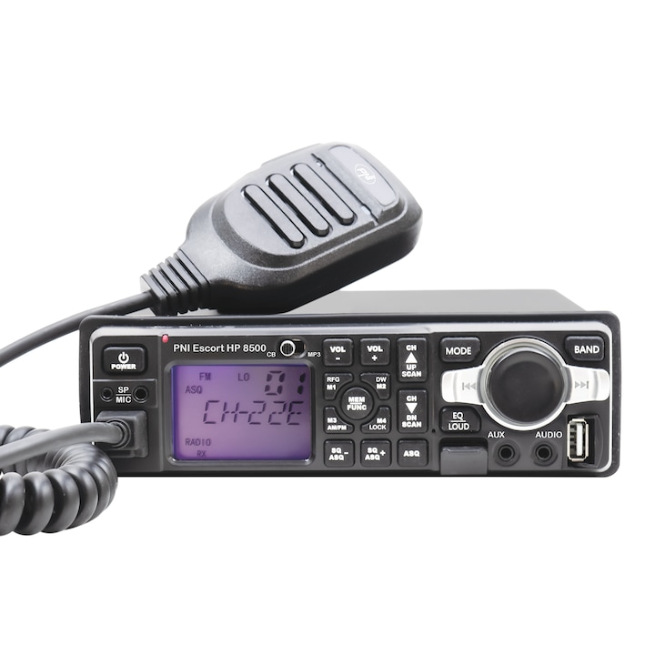 Statie radio CB si MP3 player PNI Escort HP 8500 ASQ include casti cu microfon