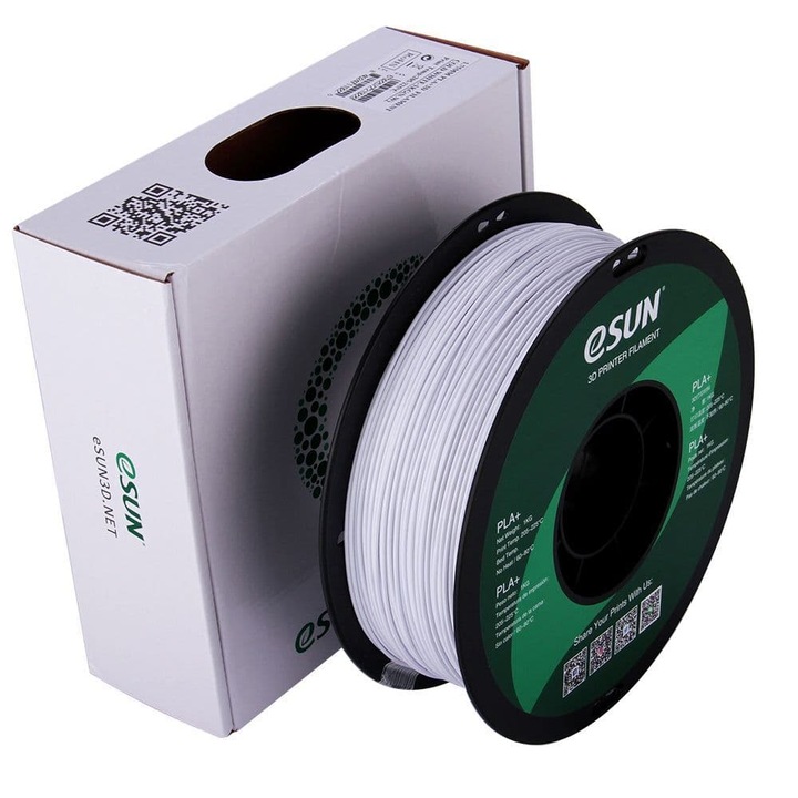 Консуматив за 3D принтер, ESUN PLA+, 1.75mm, 1kg, Cood White