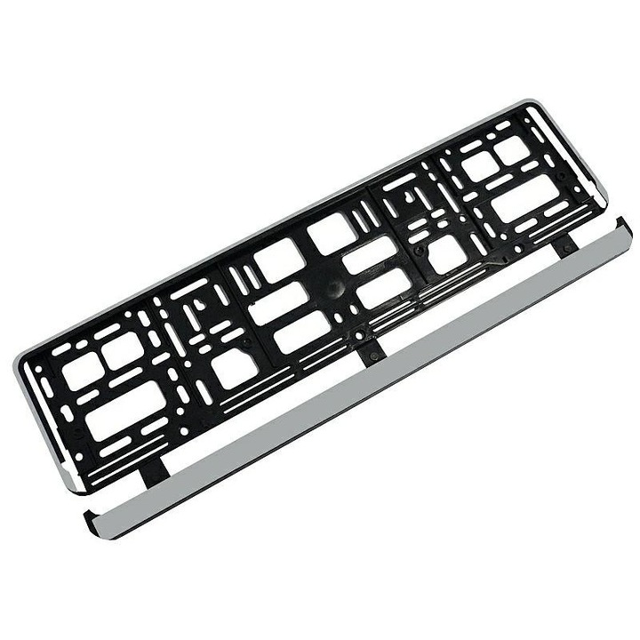 Suport numar inmatriculare, Negru