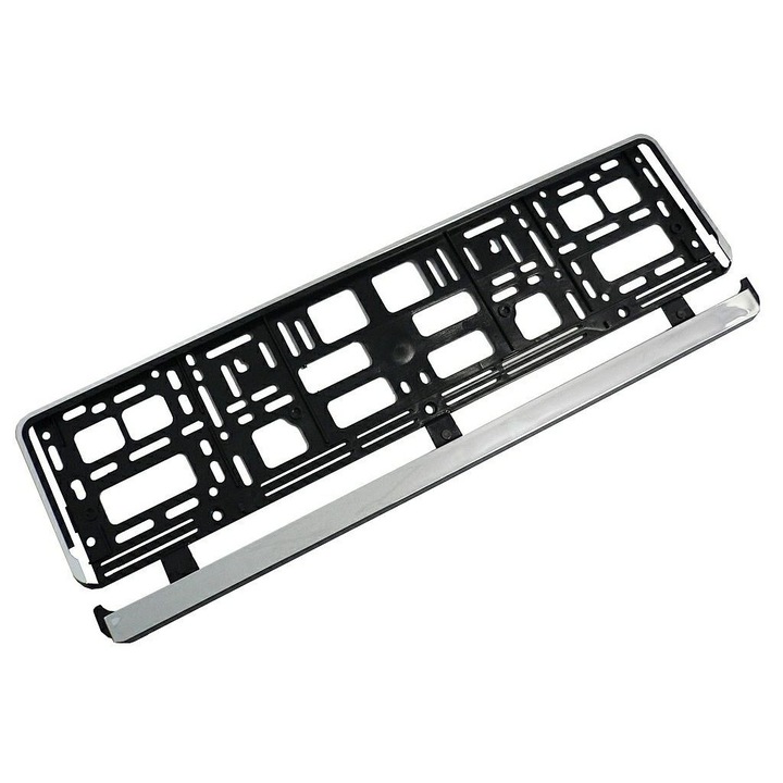 Рамка за регистрационен номер, сребриста