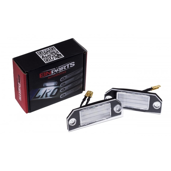 Set 2 x Lampa LED numar inmatriculare, Einparts, CANBUS, Compatibil cu Opel Astra G HTB, Negru