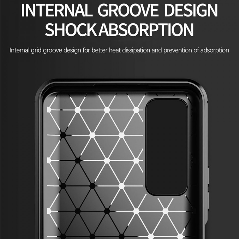 Husa din silicon pentru Huawei P Smart 2021, Techsuit - Negru