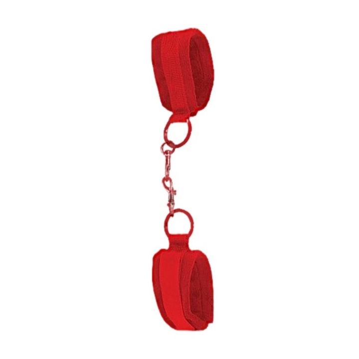 Catuse reglabile cu velcro, Ouch!, Rosu
