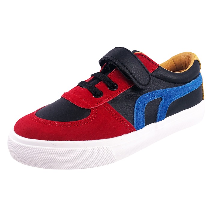 Gyerek tornacipő Chippo Kids 03155, 25-30, Eco bőr, Piros/Fekete
