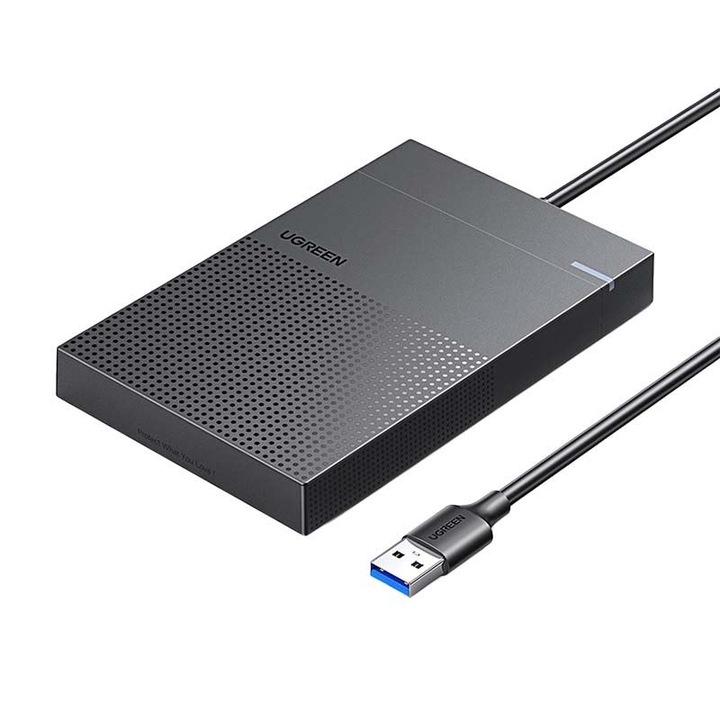 SATA 2,5 hüvelykes HDD/SSD rack ház, Ugreen 30719 CM471, USB Type-C 3.2 Gen 1, 5Gbps, Fekete