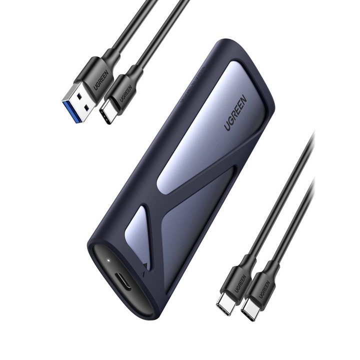 Ugreen m.2 SSD Bay USB 3.2 Gen 2 (SuperSpeed USB 10 Gbps) сив (CM400 90264)
