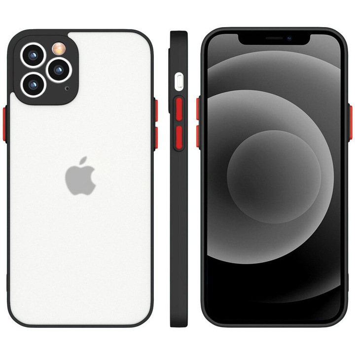 Калъф Milky Case Silicone Flexible, за iPhone 12 Pro Max, черен